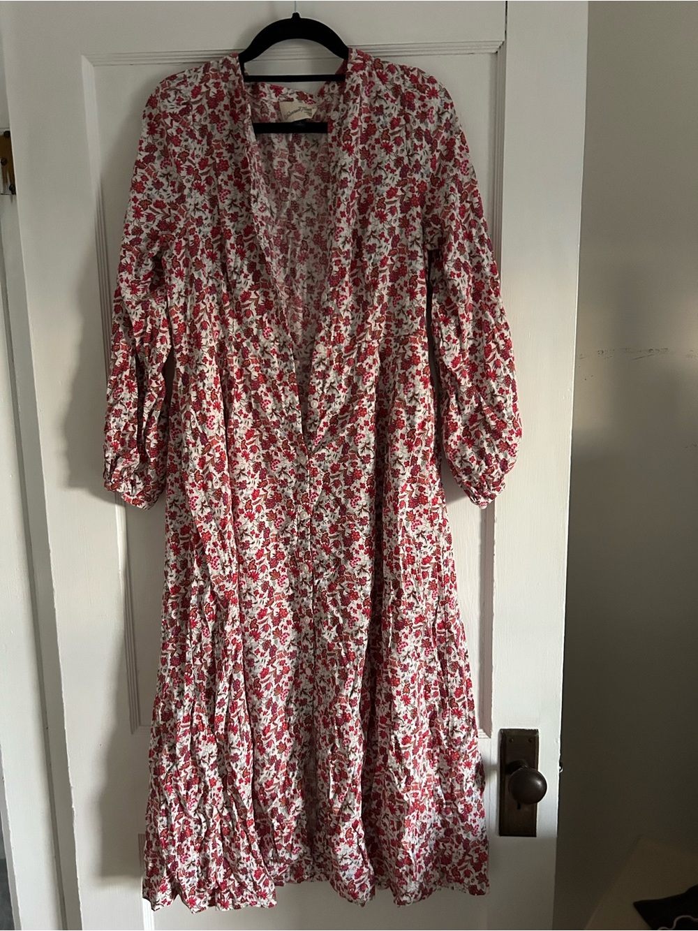 Universal Thread Red and White Floral Midi Dress